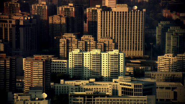 MS, HA, Cityscape at sunset，北京，中国视频素材