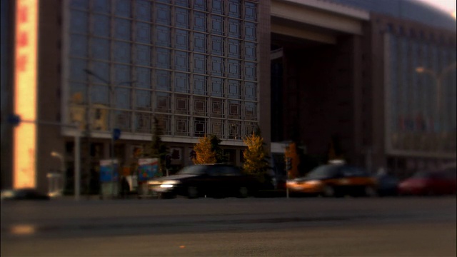 CU, SELECTIVE FOCUS, Traffic on street，北京，中国视频素材