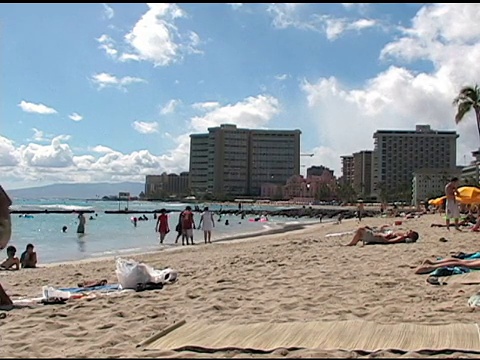 夏威夷海滩01视频素材