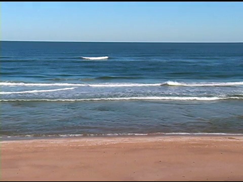 平静的海洋海岸线视频素材