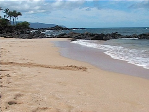 夏威夷北岸海滩视频素材