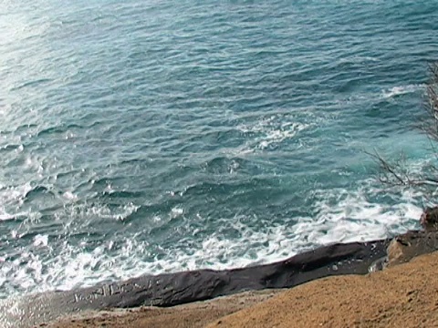 上面的海水视频素材