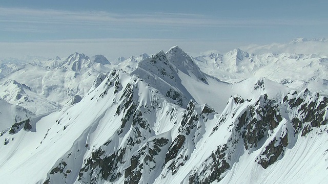 WS POV雪山视图/ Oberalp，尤里，瑞士视频下载