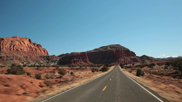 开放道路的观点视频素材