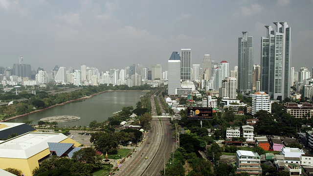 泰国曼谷素坤逸的天际线景观视频素材