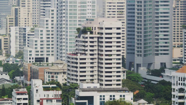 泰国曼谷素坤逸区景观视频素材