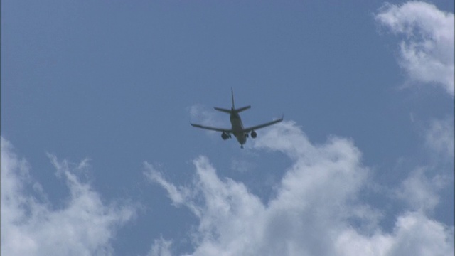 飞机在空中起飞视频素材