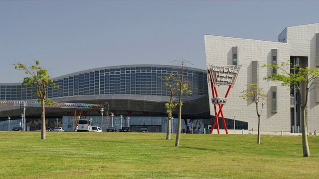 Palacio de Ferias y Congresos(会议中心)/马拉加，安达卢西亚，西班牙视频素材