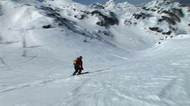 HD:乡村滑雪视频素材