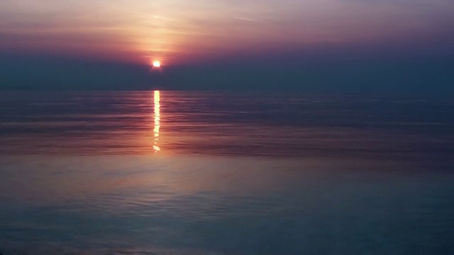 海上日落视频素材