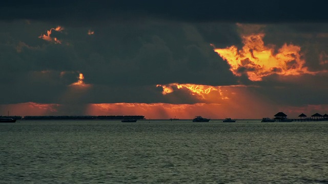 海上日落视频素材