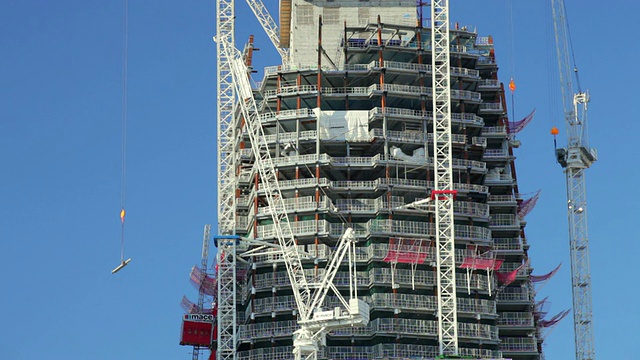 MS View of Shard Building / London，英国视频素材