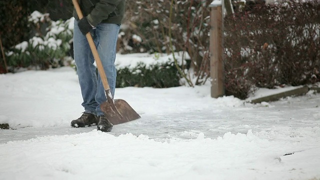 铲雪视频素材