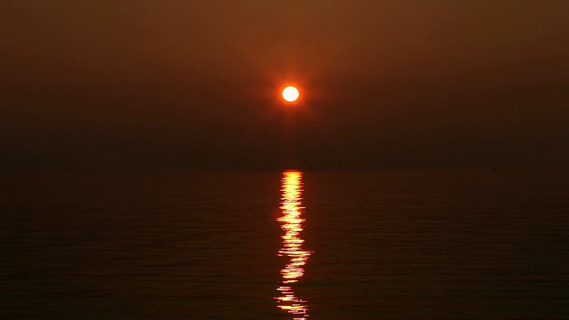 海上日落视频素材