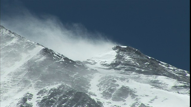 喜马拉雅山的雪峰/山内æ，长野æ，日本视频素材