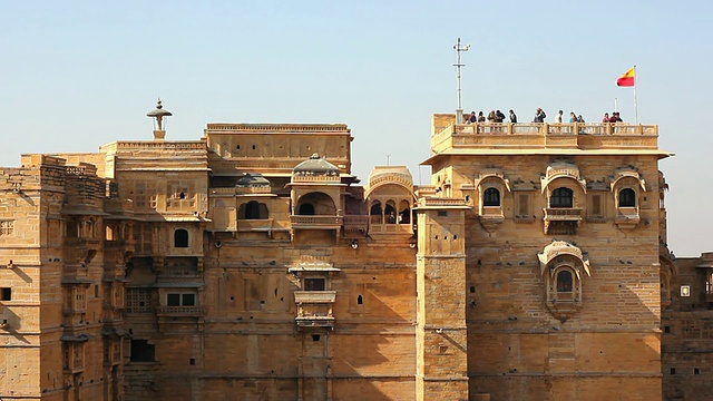 Jaisalmer堡，拉贾斯坦邦，印度视频素材