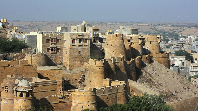 Jaisalmer堡，拉贾斯坦邦，印度视频素材