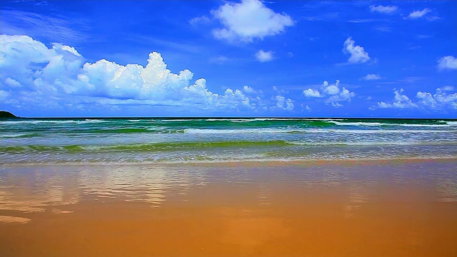 海景-波浪和天空视频素材