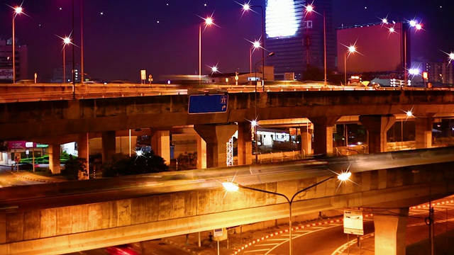 夜晚的道路视频素材