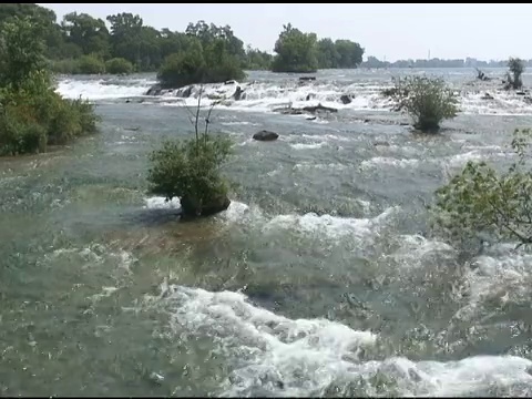 尼亚加拉大瀑布上游急流19 - NTSC带声音视频素材