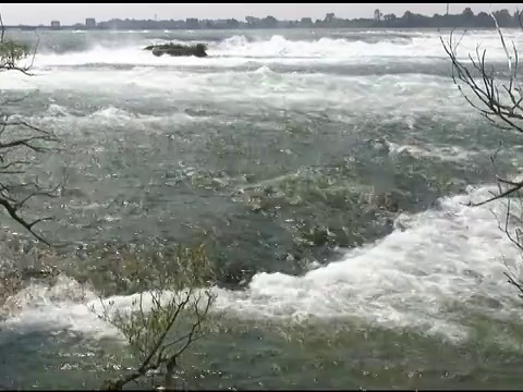 尼亚加拉大瀑布上游急流25 - NTSC带声音视频素材