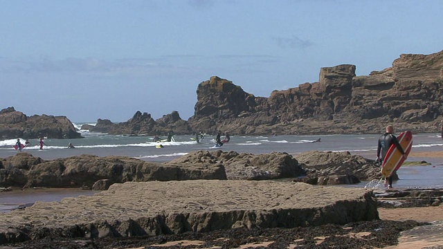 冲浪海滩视频素材