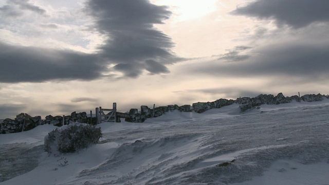 雪山，达特穆尔，英国视频素材