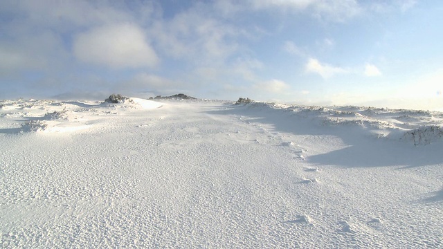 英国达特穆尔的冰雪景观视频素材