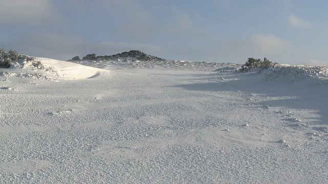 英国达特穆尔的冰雪景观视频素材