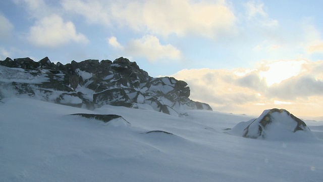 冰雪景观，达特穆尔，英国视频素材