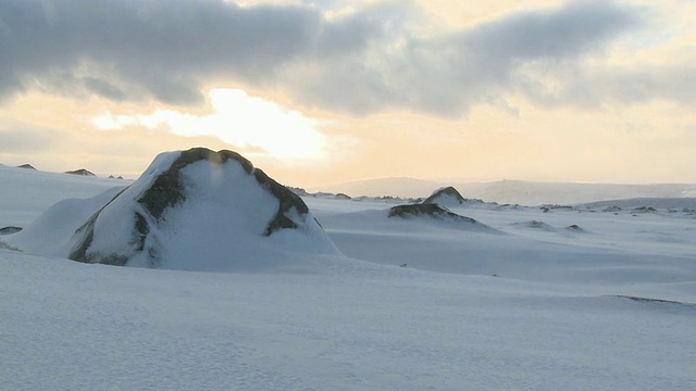 冰雪景观，达特穆尔，英国视频素材