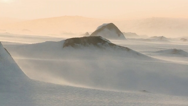 英国达特穆尔的冰雪景观视频素材