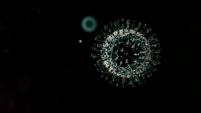 WS H N型流感病毒颗粒移动/英国牛津视频素材