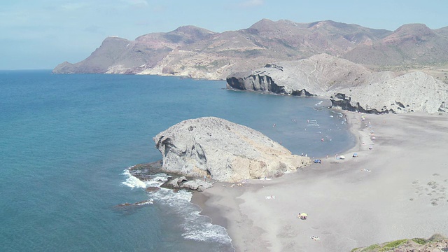 我们来看看Playa的观景和Cabo De Gata, Andalusia, Spain视频素材