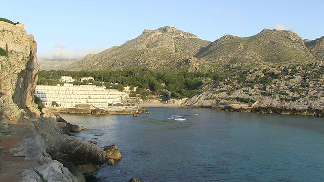 cala san vicente / cala san Vicnete, Mallorco Baleric岛，西班牙视频素材