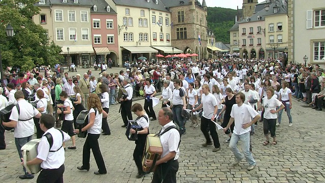 WS拍摄的Echternach / Echternach, Echternach，卢森堡视频素材