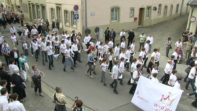 WS PAN拍摄的Echternach / Echternach, Echternach，卢森堡视频素材