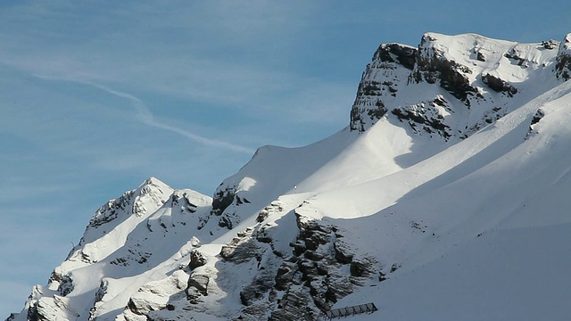 瑞士伯恩斯阿尔卑斯山的WS Lauberhorn / Wengen，伯恩斯高地视频素材