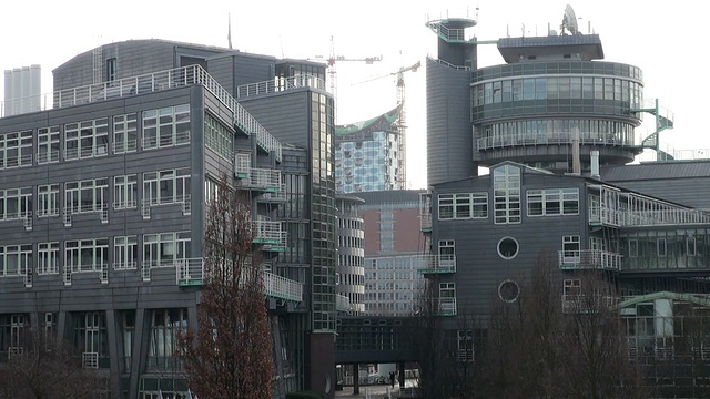 MS View of publishing house building /汉堡，汉堡，德国视频素材