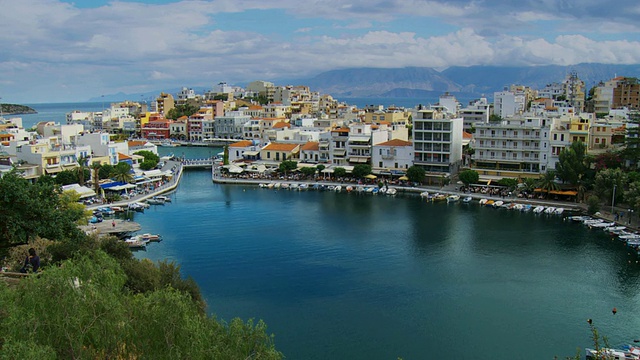 WS PAN agios nikolaos /希腊视图视频素材