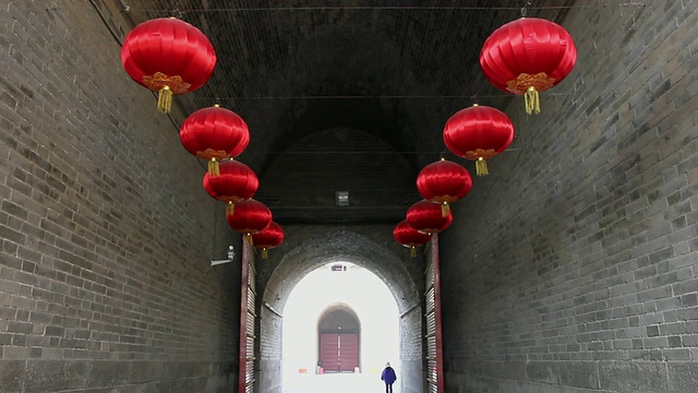 LA Gate of city wall/西安，陕西，中国视频素材