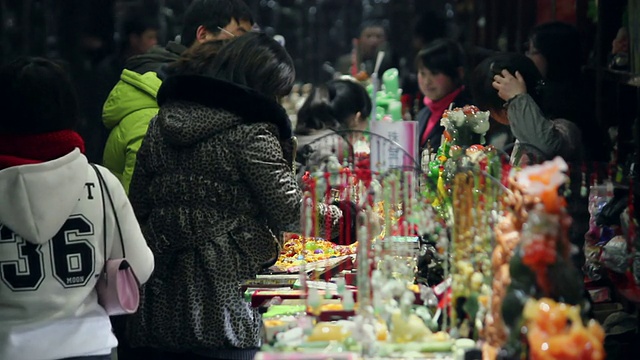 LS旅游纪念品市场/陕西西安视频素材