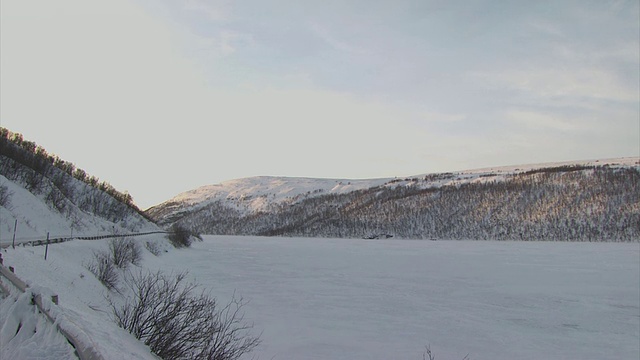 雪阴影景观视频素材