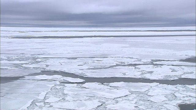 WS POV冰冻的海洋和引导海冰/威德尔海，南极洲视频素材