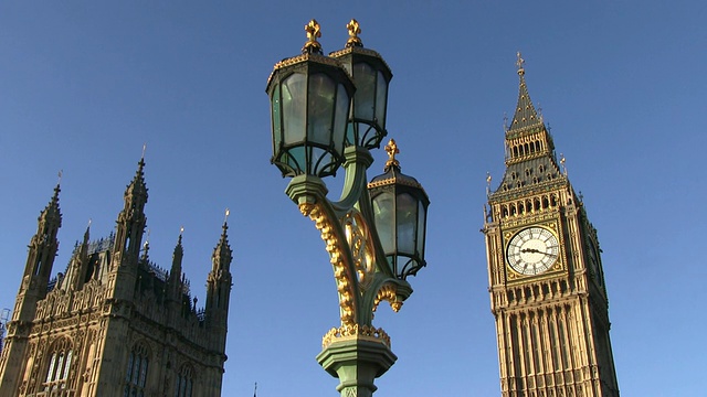 MS Shot of Big Ben / London，大不列颠视频素材