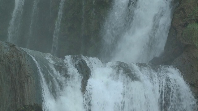 MS View of Waterfall in shadow / Ouzoud, Azilal，摩洛哥视频素材