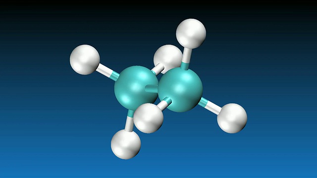乙烷分子的动态视频素材