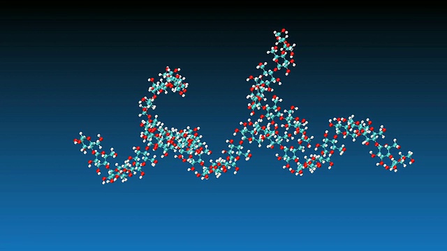 糖原分子旋转的动画视频素材