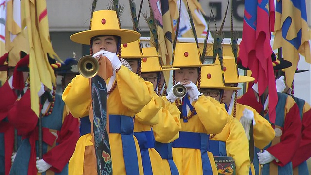 韩国京畿道志田大/雍仁游行MS Parade视频素材