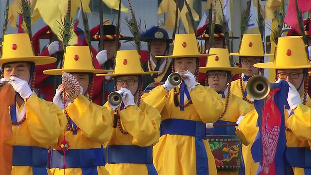 韩国京畿道志大游行的TU女士视频素材